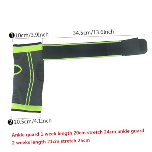 minkissy Breathable Ankle Compression Support Wraps Ankle Support Brace for Sports Weightlifting Basketball Tennis Volleyball (Size 2 Pieces)