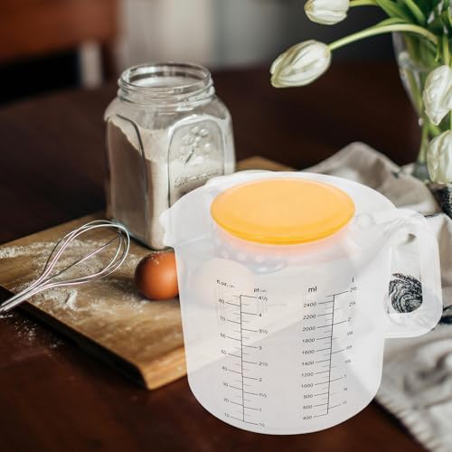 Tazón medidor con balanza y tapa 2.5L blanco miniatura 3