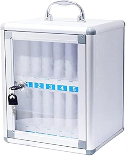 Boîte de rangement verrouillable transparente et coffre de dépôt pour étudiants