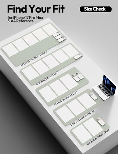 Image of YSAGi Leather Desk Pad Protector, Office Desk Mat, Large Mouse Pad, Non-Slip PU Leather Desk Blotter, Laptop Desk Pad, Waterproof Desk Writing Pad for Office and Home (Grayish Green, 35.4 inch x 17 inch)