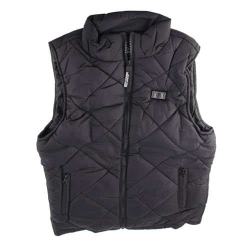 Topyond Intelligent Heating Vest,Kids Heated Vest Children 13 Zones Heating Vest USB Electric Heating Jacket for Boys Girls Outdoor Leisure Black 140cm (160cm)2
