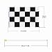 HEHALI 100ft Checkered Black and White Pennant Banner Racing Flags, and 10pcs Checkered Flags with Plastic Stick (8x5.5 Inch)