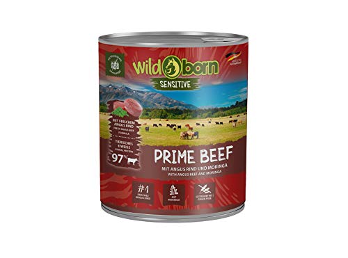 Produktbild von Wildborn Prime Beef Nassfutter mit Angus Rindfleisch - 6 x 800 g