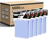 5000 Count Penny Card Sleeves Top Loaders for Trading Cards, Soft Card Sleeves Clear Plastic Card Protectors for MTG TCG Baseball Football Sports Game Photocards