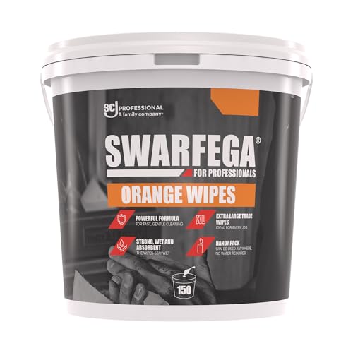 Swarfega Orange Handreinigungstücher Entfernen Fett Öl & Schmutz Feuchte Reinigungstücher mit Hautpflegemitteln 150 Tücher Für gewerbliche Anwendung