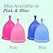 SHORDY Reusable Menstrual Cups (Small & Large) Set of 2 with Box, 100% Soft Silicone, Copa Menstruelle, Period Cup, Heavy & Light Flow, Feminine Hygiene, Tampons, Pads & Disc Alternative for Women