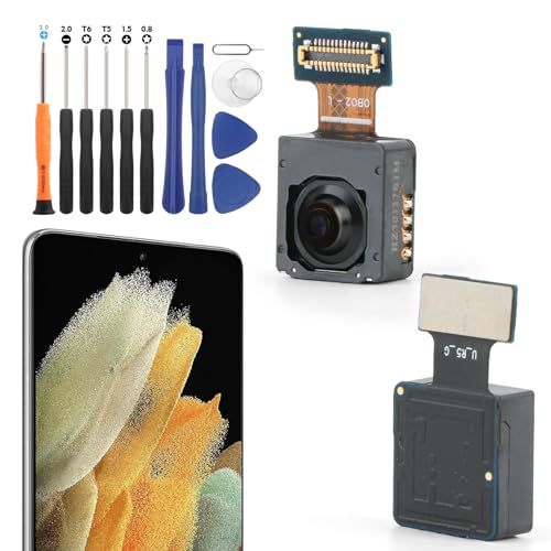 YWLRONG for Samsung Galaxy S21 Ultra 5G Main Front Facing Camera Replacement for Samsung S21 Ultra 5G SM-G998U SM-G998U1 Main Front Facing with Flex Cables Repair with Tools