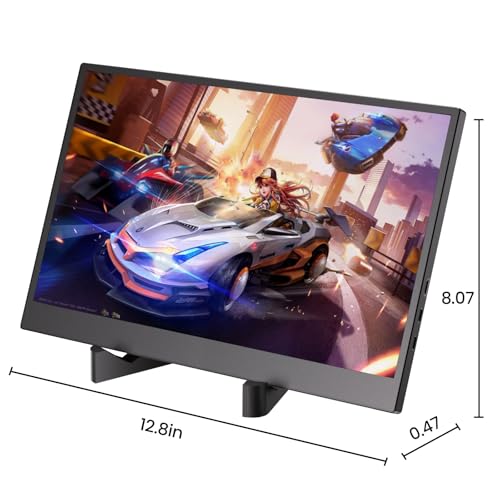 Image of 14 Inch Portable Monitor for Laptop, 1366x768 IPS Display, with Stand, USB Type C and Mini HDMI Port, Suitable for Laptops, PC, Mobile Phones, PS, Xbox, as an Laptop Monitor Extender