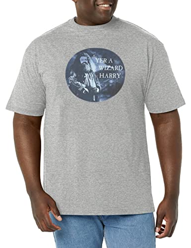 Harry Potter Men's Yer a Wizard T-Shirt, Athletic Heather, 3XL