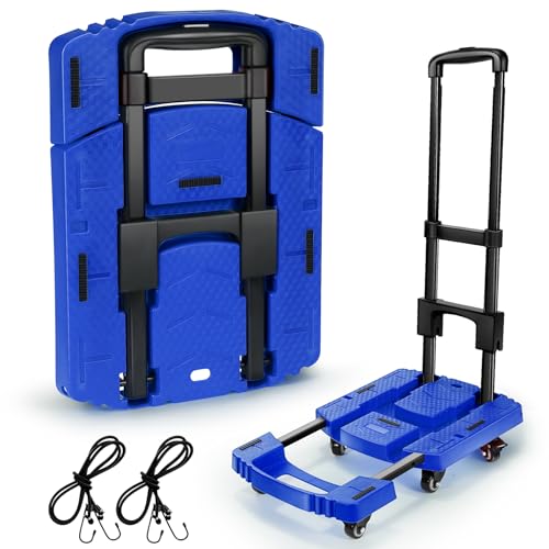 Voipvvii Folding Hand Truck 500lbs, Collapsible Dolly Cart