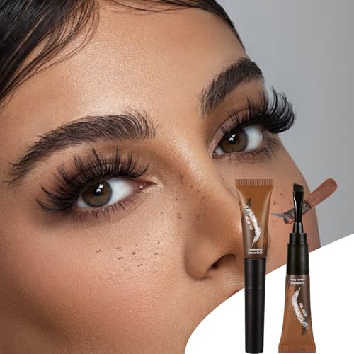 Augenbrauenfarbe, semi-permanent, wasserfest, professionelle Farbe, natürliches Aussehen, für Männer und Frauen, langlebig, schweißfest, Beauty-Make-up-Set
