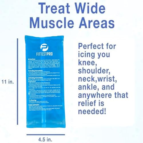 Image of Fittest Pro Gel Ice Pack for Hot Cold Compress, Gel Ice Packs for Injuries, Reusable, Soft Ice Packs for Injuries Reusable, Injury Ice Pack
