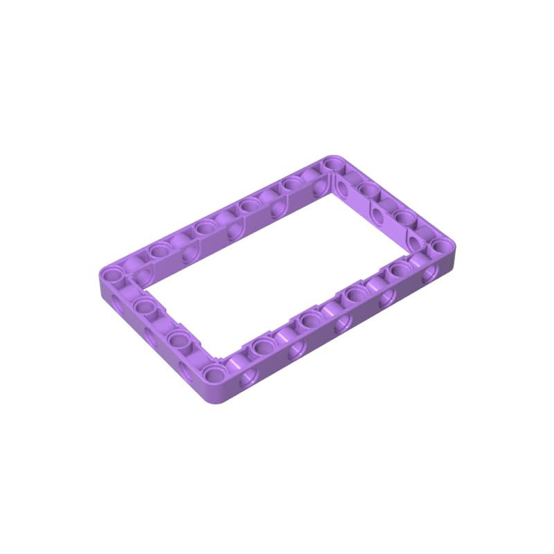 39794 Shaft Bolt Connection Technic Beam Frame 7x11 10 Pieces GDS-1538 Compatible with Lego Building Blocks Color:Medium Lavender โ image 1