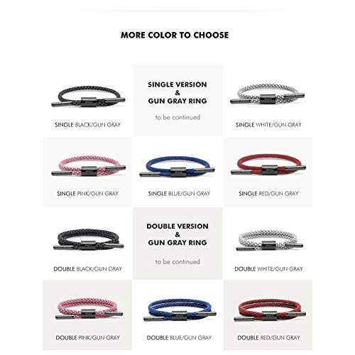 Power Ionics Pulseiras refletivas de corda trançadas para homens e mulheres, pulseira de energia, mu