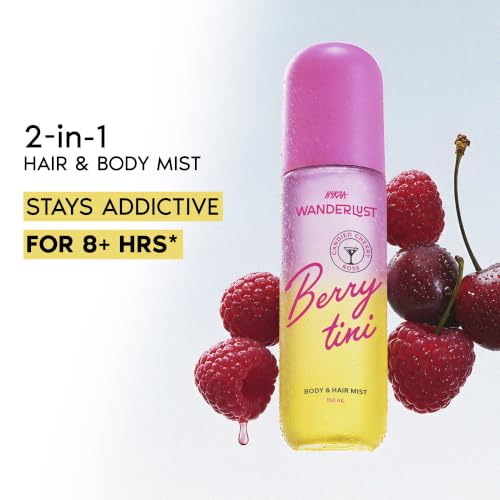 Image of Nykaa Wanderlust Berry Tini Hair & Body Perfume Mist Fragrance For Her| Travel Friendly, Lightweight, Non-Sticky