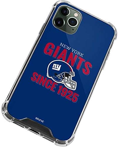 Skinit Clear Phone Case Compatible with iPhone 12 Pro - Officially Licensed NFL New York Giants Helmet Design