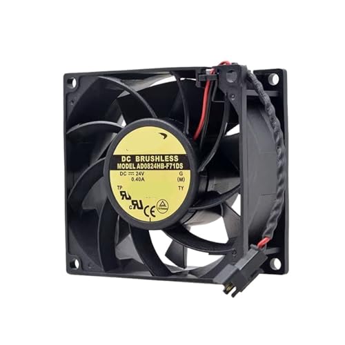 Ventilateur de refroidissement 24V AD0824HB-F71DS 8cm avec double roulement pour stabilité accrue