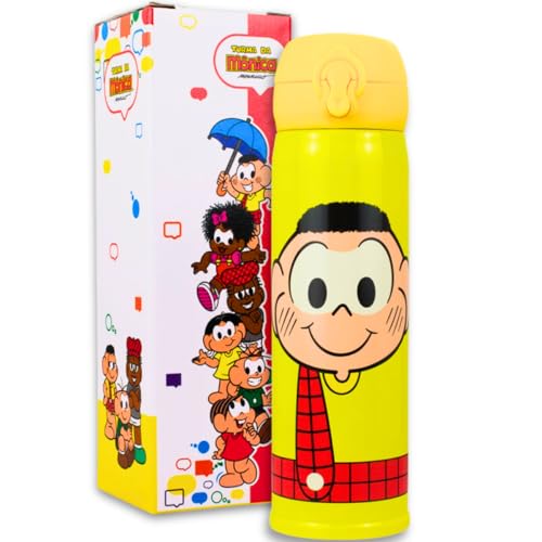 Garrafa Térmica Squeeze 400ml Turma Da Mônica Cebolinha Cascão Magali Sansão Dalila Oficial (CASCÃO)