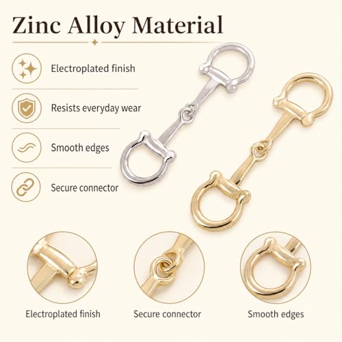 Image of 2Pcs Simple and Elegant Horsebit Silk Scarf Buckle Ring Scarf Rings for Women