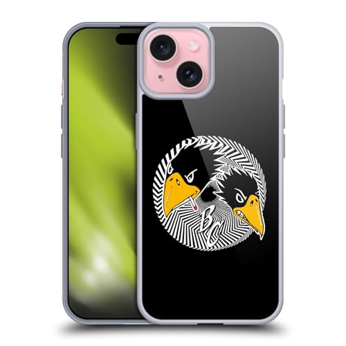 Carcasa iPhone 15 The Black Crowes funda de silicona flexible con ilustraciones musicales