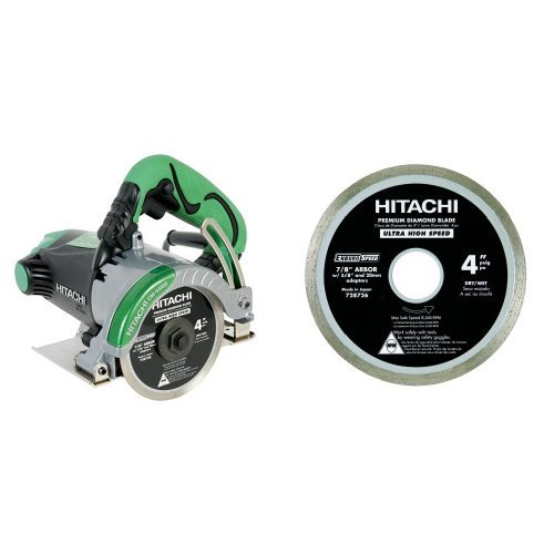 Hitachi 11.6 Amp 4-Inch Dry-Cut Masonry Circular Saw with 728726...