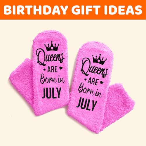 Image of HAPPYPOP Birthday Gifts Ideas for Women - January February March Birthday Socks in Pink
