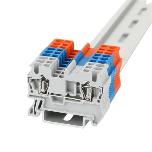 Terminal de resorte ST2.5 y conector de cableado de 2,5mm para montaje en carril DIN 3
