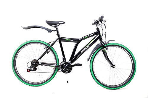 26 Zoll Fahrrad Mountain Bike Fire Flash MTB Shimano 18 Gang schwarz RH 48cm