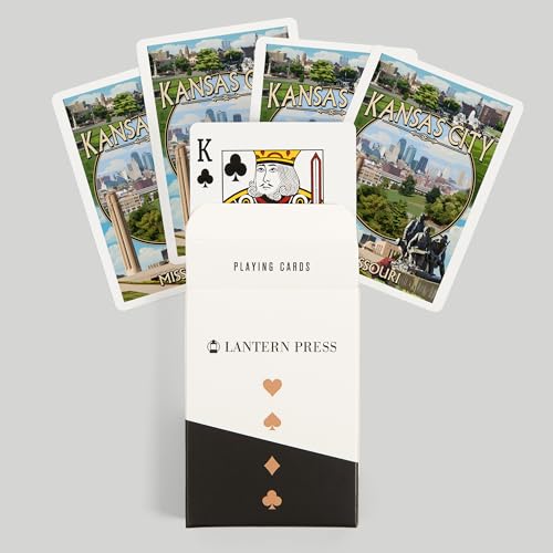 Lantern Press Kansas City Missouri Juego de 52 Cartas Poker miniatura 6