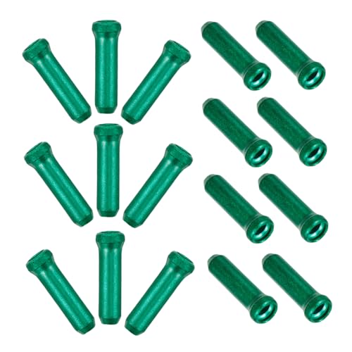 BRIGHTFUFU Bike Brake Cables End Caps Set of Aluminum Alloy for Brake Gears Derailleur Cables Easy to Install