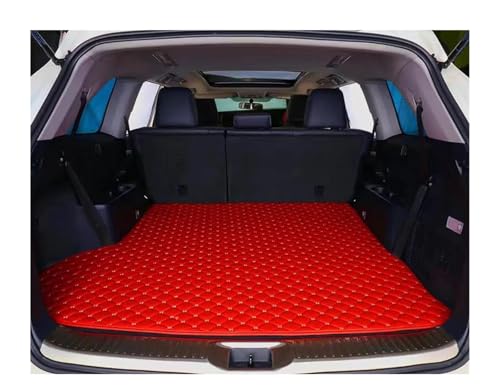 Tapis de coffre voiture haut de gamme protection intégrale rouge