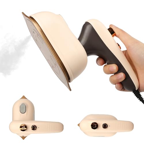 Travel Iron 25W 2 in 1 Handheld Steamer With 180 Rotating Handle for Dry and Wet Ironing - Portable for Home Business Travel