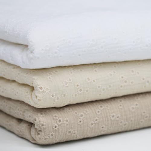 Musselin | Double Gauze | Lochstickerei |...
