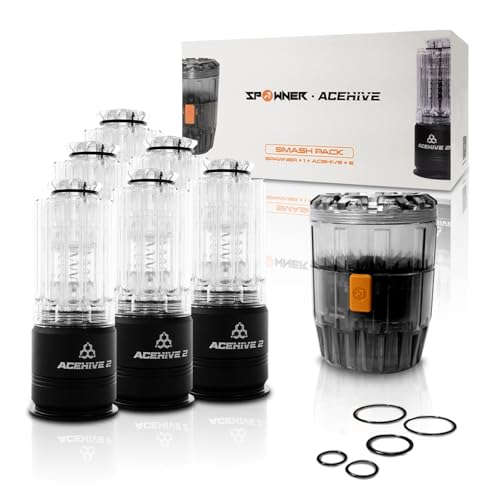 ACETECH Airsoft Grenade Reusable BB Dispersal Device 40mm Rapid Reload Second Generation Set (ACEHIVE 2, 6+1 Pack)