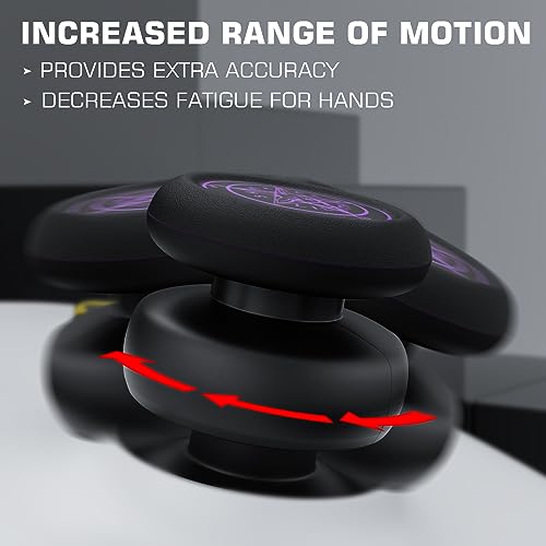 Image of NO FALLING OFF Thumbstick Extender & Silicone Grip Cover 2 Sets for Xbox Series X /S & Xbox One S /X Controller(Devil Purple)