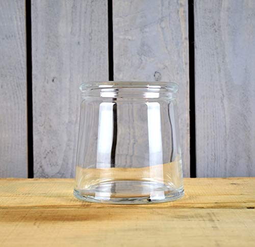 Emh Clear Glass Jar Cookie Sweet Bonbon Storage Jar With Lid 14.5 Cm
