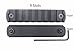 9 Slots Picatiny/Weaver Rail Section for KEYMOD Rail CNC Aluminum Black Anodized