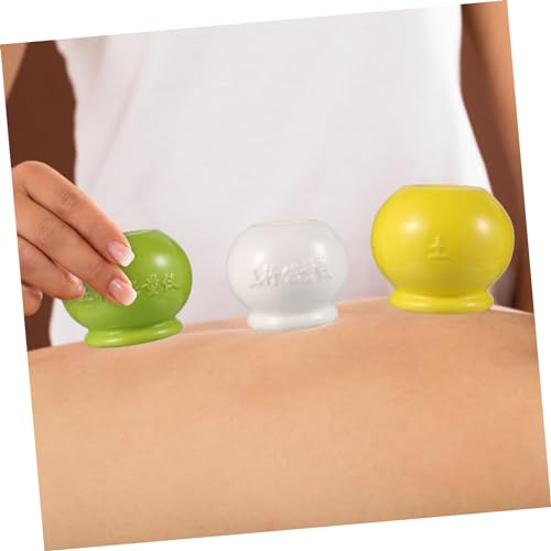 Set profesional de ventosas al vacío de 5 piezas, kit colorido para terapia de ventosas con succión ajustable y fondo hundido, ideal para masajes y alivio del dolor, apto para uso doméstico o en spa miniatura 6