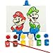 Innovative Designs Super Mario Canvas Paint Set for Kids with 3 Canvases, Acrylic Paint