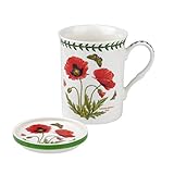 Portmeirion Botanic Garden Poppy Mug and Coaster Set