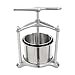 Fruit Wine Press, 1.6 Gal Manual Juice Maker for Wine Making, Cider Apple Tincture Vegetables Honey Olive Oil Press with 2 Stainless Steel Barrels & T-Handle, for Outdoor, Kitchen, and Home (1.6 Gal)