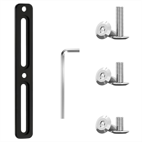 Adaptateur de Porte-Bidon de Vélo Base de Montage Support Universel en Aluminium avec Vis, Réglable Supports Bouteille de Vélo pour Route VTT Cadre, Noir