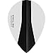 Harrows Retina X | Premium Extra Strong 100 Micron Dart Flights in Pear Shape, 5 Sets of 3 Flights, 15 Flights In Total, White