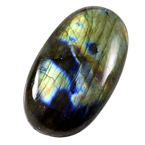 Labradorite naturelle cabochon ovale 97,85 carats pour créer un bijou personnalisé