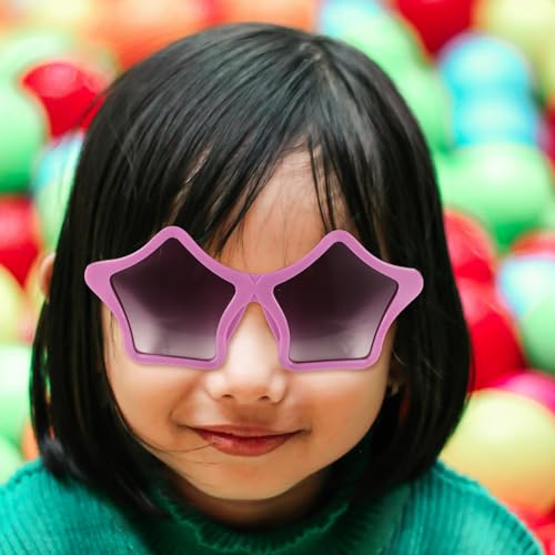 GALPADA 5 Peças De Óculos De Sol Estrela Óculos Coloridos Pentagrama Óculos De Festa Infantil Engraç