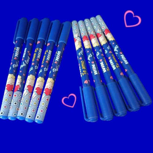 Image of Win Te Amo Blue Ink Ball Pen Pack of 10 | Blue Ink, Pack of 10
