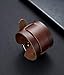 Tornito 3Pcs Genuine Leather Bracelet Braided Biker Cuff Strap Punk Wide Belt Bangle Wristband For Women Men Black Brown Size Adjustable