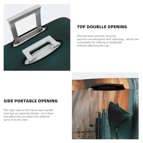 Cruise Ship Luggage Covers for Suitcase Washable Suitcase Cover Fashion Stretch Suitcase Protector Cover Anti-Scratch Baggage Covers Fit 18-32 Inch Luggage Large4