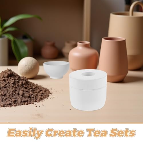 Moule en plâtre pour tasse à thé réutilisable poterie DIY - 4