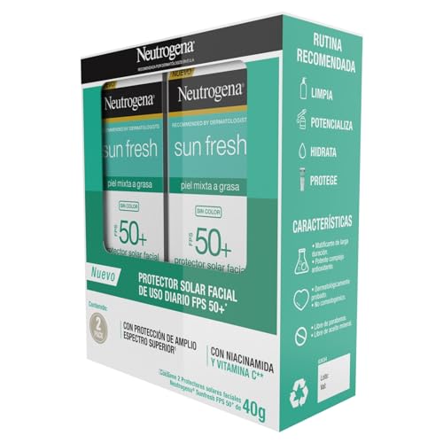 Neutrogena Sun Fresh sin Color FPS50 40G 2 Pack